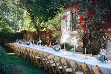 wedding reception at the wedding