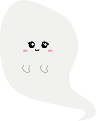 cute ghost cartoon , halloween