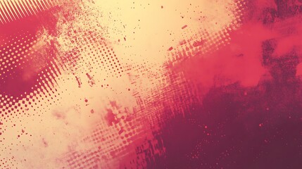 Obraz premium Abstract Red and Yellow Grunge Background with Distressed Textures