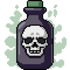 Obraz premium pixel art of deadly poison drink