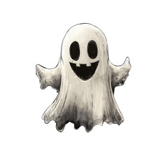 Happy Cartoon Ghost