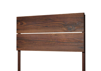 Wooden Sign with Transparent Background: Rustic Wooden Plaque for Digital Projects