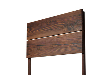 Wooden Sign with Transparent Background: Rustic Wooden Plaque for Digital Projects