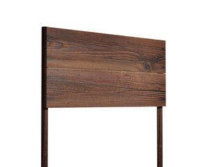 Wooden Sign with Transparent Background: Rustic Wooden Plaque for Digital Projects