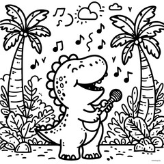 Happy Dino Coloring Books for Kids 