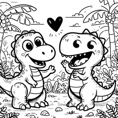 Happy Dino Coloring Books for Kids 