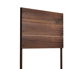 Wooden Sign with Transparent Background: Rustic Wooden Plaque for Digital Projects