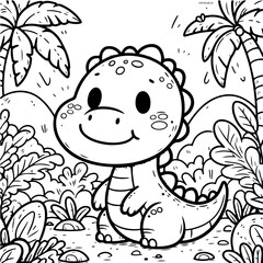 Happy Dino Coloring Books for Kids 