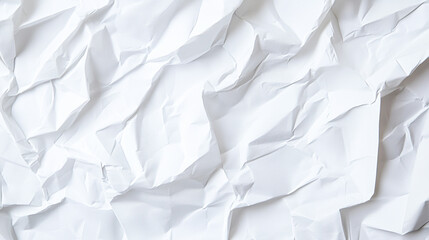 Fototapeta premium Clean and Crumpled White Paper Background