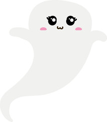 cute ghost cartoon , halloween