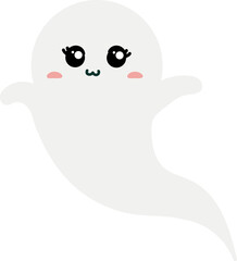 cute ghost cartoon , halloween