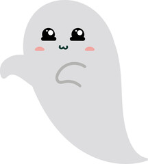 cute ghost cartoon , halloween