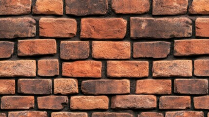 Obraz premium Red Brick Wall Texture Seamless Pattern Background