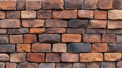 Rustic Brown Brick Wall Texture Background