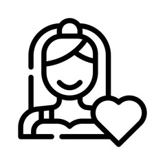 veil line icon