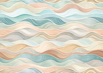 Pastel Dream Waves: A soothing abstract background of flowing pastel hues in a painterly style.