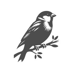 Beautiful sparrow vector, ideal for nature-inspired designs, wildlife illustrations, and bird lovers
