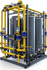 A complete set of pipeline gas storage tank models