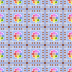 seamless pattern with flowers