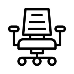 office chair line icon