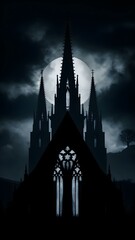 Fototapeta premium Gothic church in the night