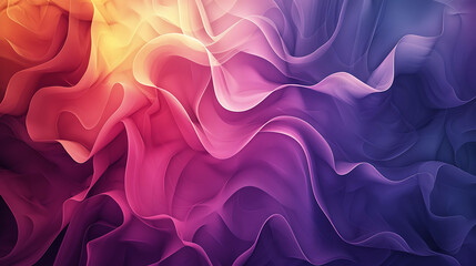 Fototapeta premium Abstract colorful background with wavy lines and gradients.