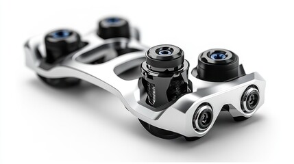 A sleek, metallic component designed for precision mechanics.