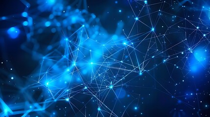 Blue Network of Digital Connections