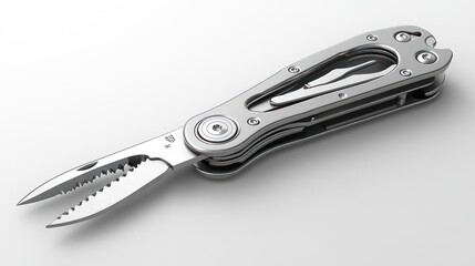 Obraz premium Multi-tool with pliers and serrated edges for versatile use.