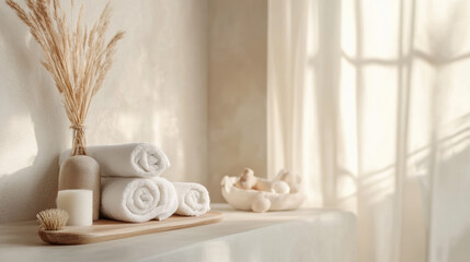 Spa Towels and Decor.