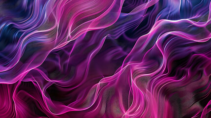 Fototapeta premium Abstract background with purple and blue wavy lines.