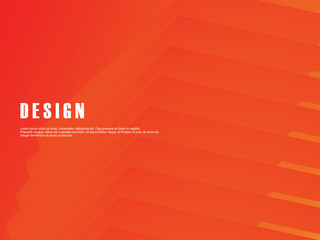 Abstract gradient poster background vector. Minimalist style cover template with dynamic perspective 3d geometric prism shape. Ideal design for social media, covers, banners, flyers, etc.