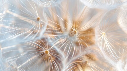 Close Up of Dandelion Seeds - Delicate and Dreamy