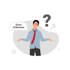 illustration of a man shrugging, lifting both hands in confusion and surprise. uncertainty, unknown errors, or unexpected situations. for use in infographics, web design, apps, or presentations