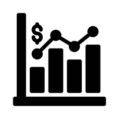 bar chart glyph icon