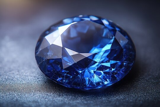Sapphire allure: deep blue stone, the brilliance and timeless elegance of a precious gemstone, with its rich hues royalty, wisdom, and the enduring beauty of natures treasures