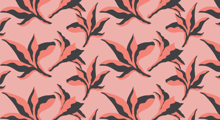 Abstract seamless floral pattern. Flower textures for backgrounds, wallpapers, textiles and fashion.