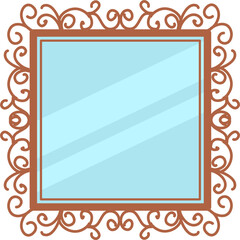 Vintage mirror Illustration 