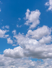 clear blue sky background,clouds with background, Blue sky background with tiny clouds. White fluffy clouds in the blue sky. 