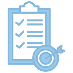 Target icon with line color style