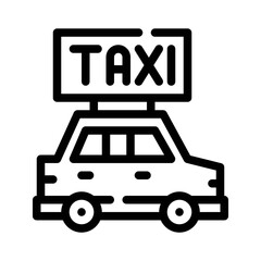 taxi line icon