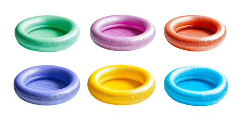 inflatable pool, double layer portable thickened garden pool, children's water toys with clipping path, PNG collection, PNG image, PNG files, Generative art.
