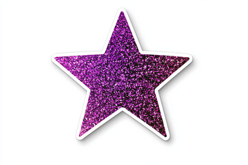 Obraz premium Violet star isolated on white background.