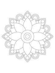 Flower coloring pages for kids