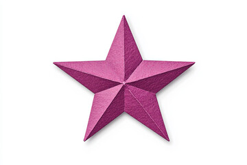 Obraz premium Pink star isolated on white background.