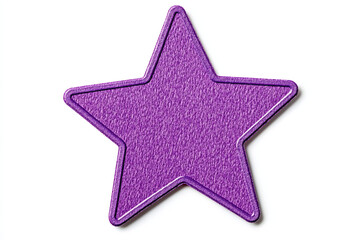 Fototapeta premium Violet star isolated on white background.