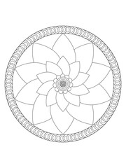 Flower coloring pages for kids