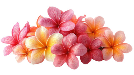 Obraz premium frangipani flower isolated on white background 
