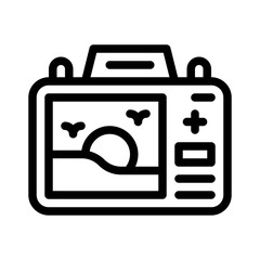 camera line icon