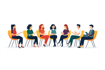Obraz premium Colleagues who are talking in the office